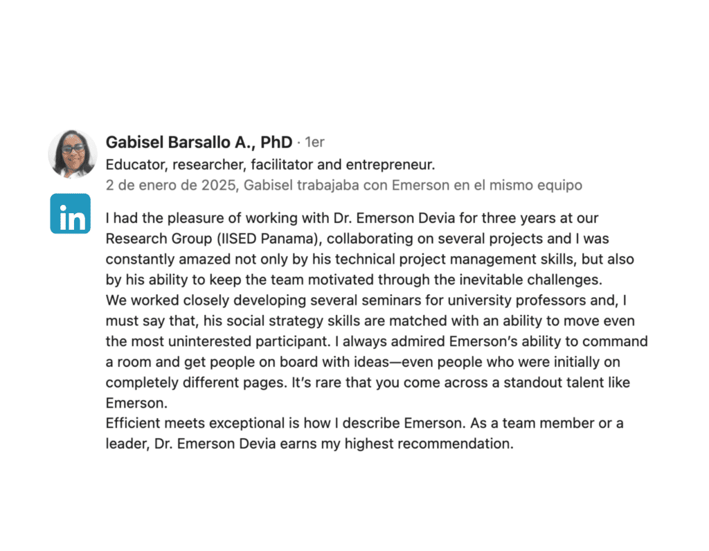 Referencia Emerson Devia