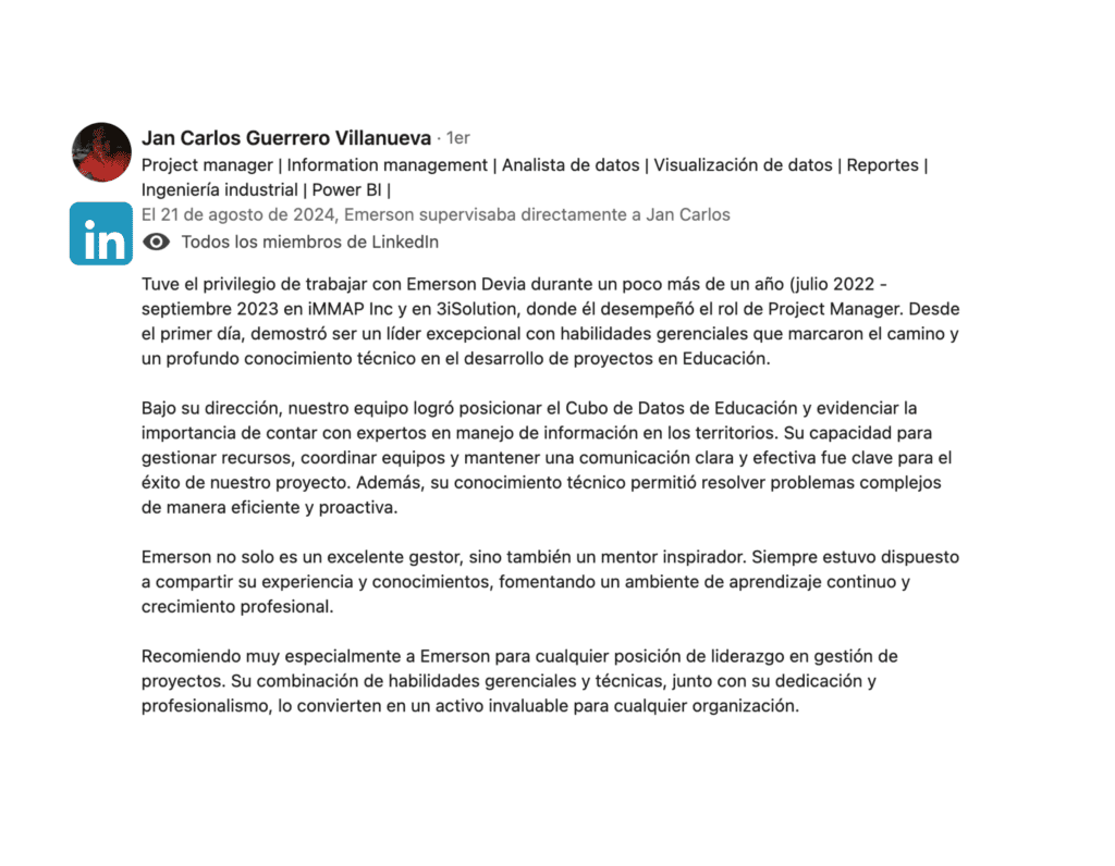 Referencia Emerson Devia