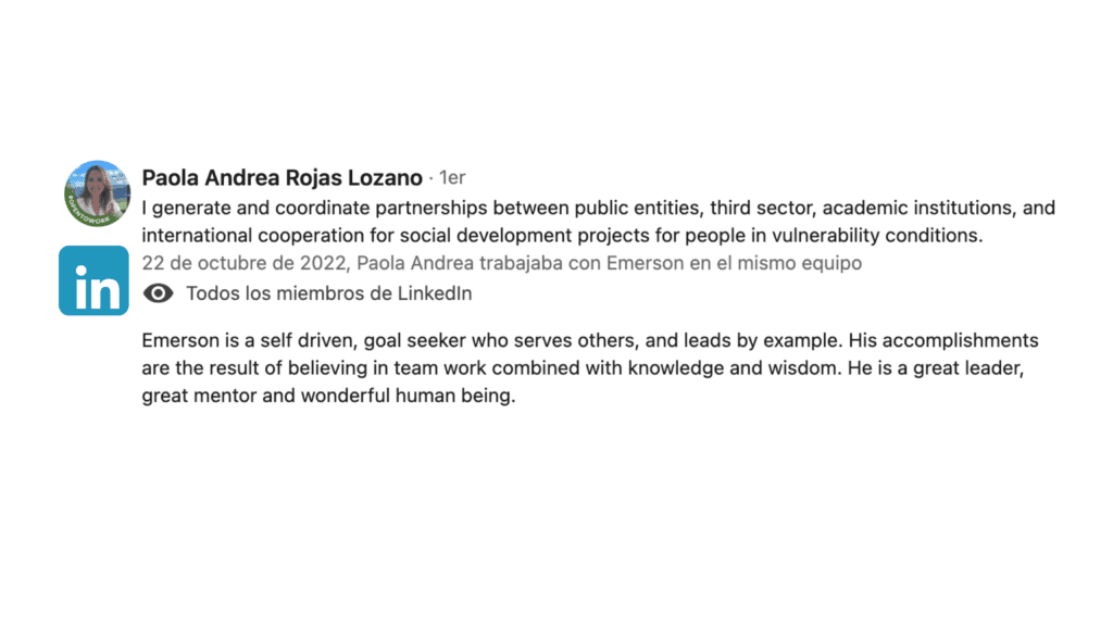 Referencia Emerson Devia